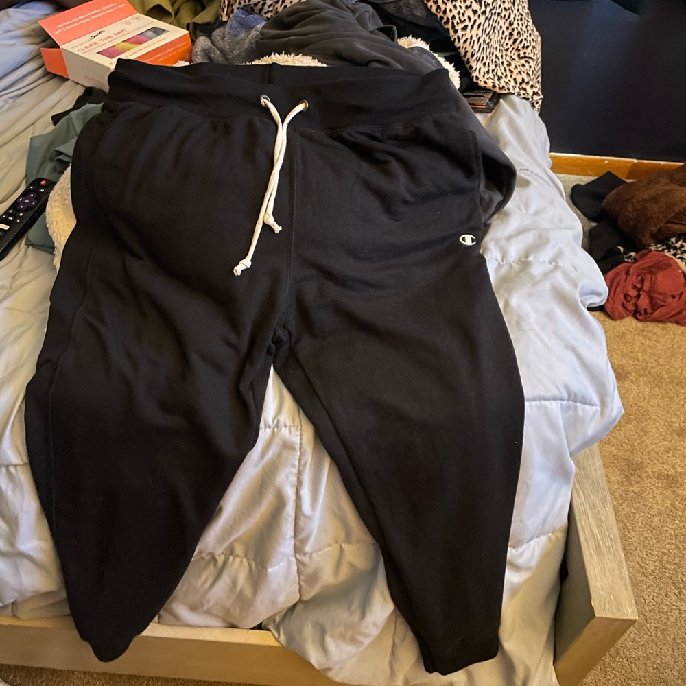 Champion sweatpants.